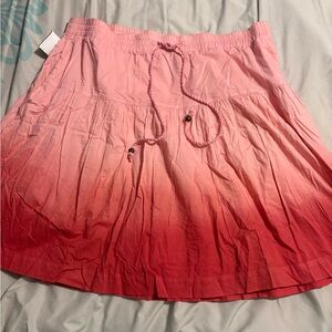 GAP Pink Gradient A-Line Skirt dip dye